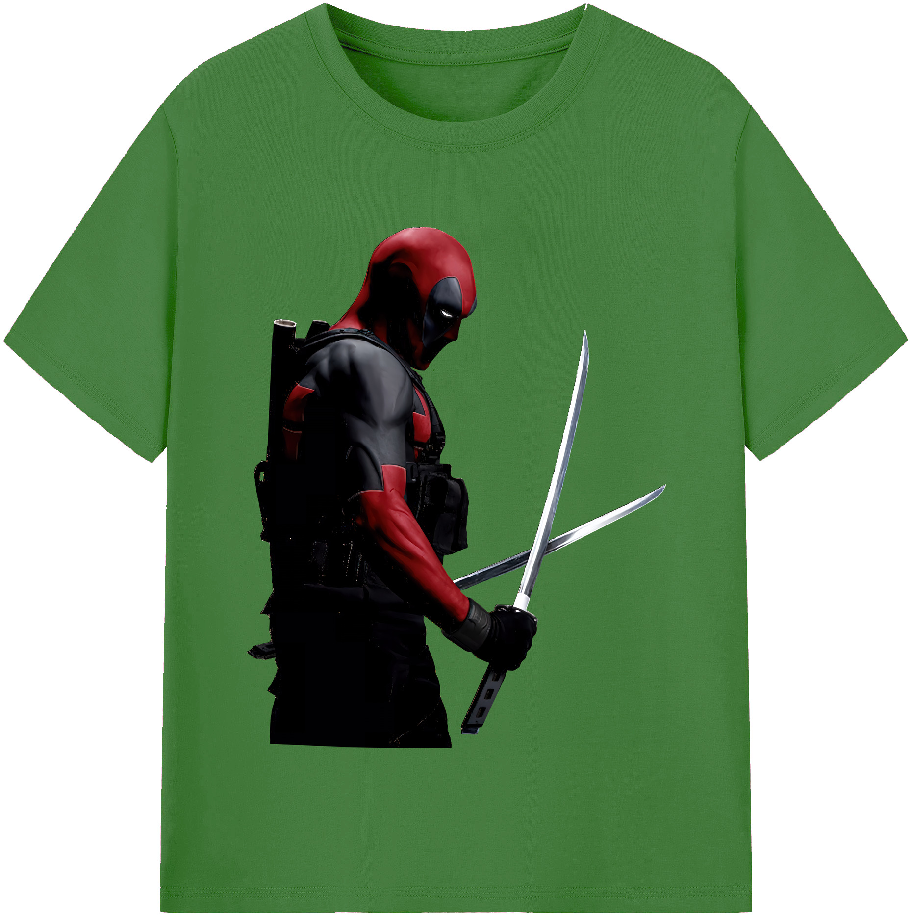 （画像用） Deadpool デッドプール レディースカジュアルプリントTシャツ（綿100％）